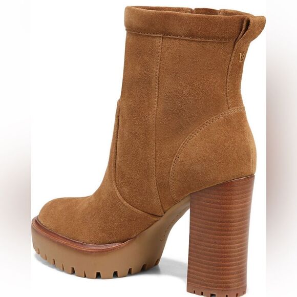 NEW Veronica Beard Hannigan Suede Lug Sole Boots | Hazelwood | Water-Repellent - Picture 4 of 12